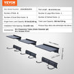 VEVOR Bike Storage Rack Wall Mount Garage Bike Holder & 3 Shelves for 6 Bicycles