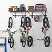 VEVOR Bike Storage Rack Wall Mount Garage Bike Holder & 2 Shelves for 4 Bicycles