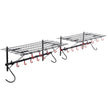 VEVOR Bike Storage Rack Wall Mount Garage Bike Holder & 2 Shelves for 4 Bicycles