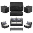 4-Piece Patio Furniture Cover Set – Heavy Duty 420D Waterproof Outdoor Covers for Table, Sofa & Chairs