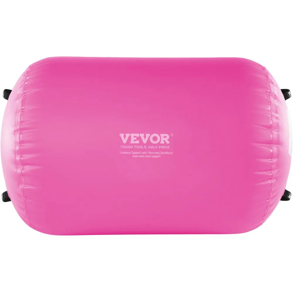 VEVOR Inflatable Gymnastics Air Mat Set, 2 PCS Tumbling Mat, Tumble Track with Electric Pump, Air Roller Barrel Gymnastics Equipment, Training Mats for Home Use/Gym/Yoga/Cheerleading/Beach/Park/Water