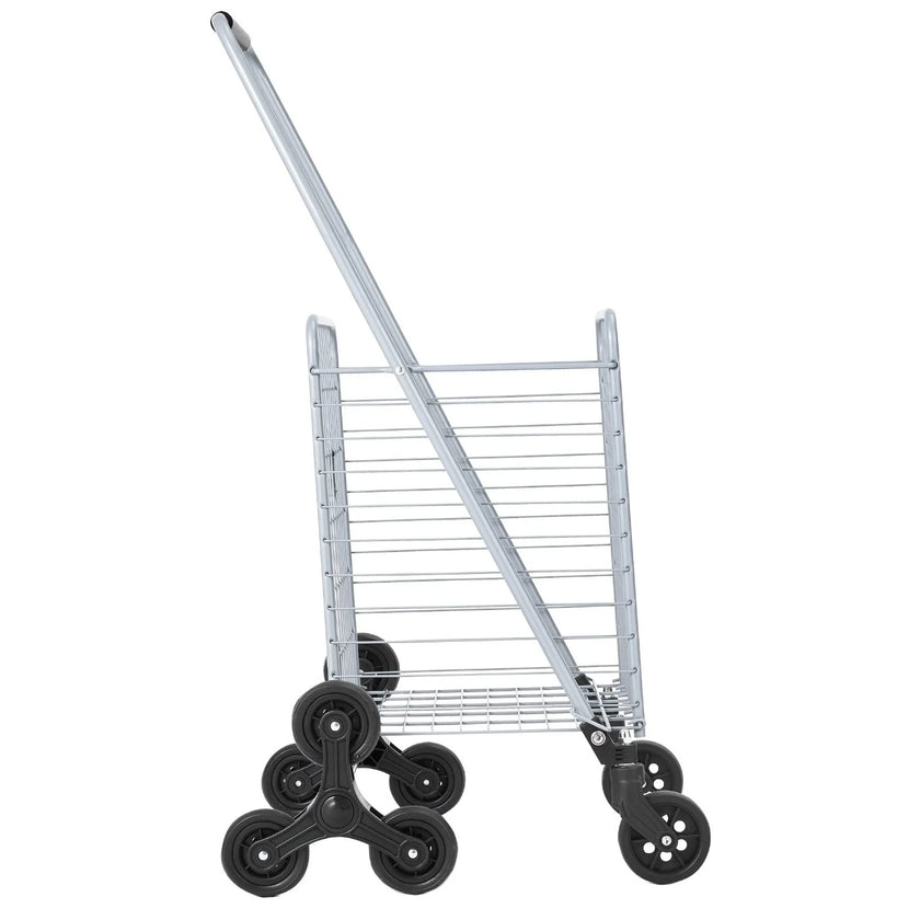 VEVOR Stair Climbing Cart Foldable Shopping Cart 45L with Stair Climbing Wheels