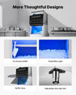 VEVOR Commercial Ice Maker 300LBS/24H & 250LBS Storage Bin Auto Self-Cleaning