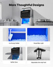 VEVOR Commercial Ice Maker 500LBS/24H & 250LBS Storage Bin Auto Self-Cleaning