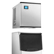 VEVOR Commercial Ice Maker 500LBS/24H & 250LBS Storage Bin Auto Self-Cleaning