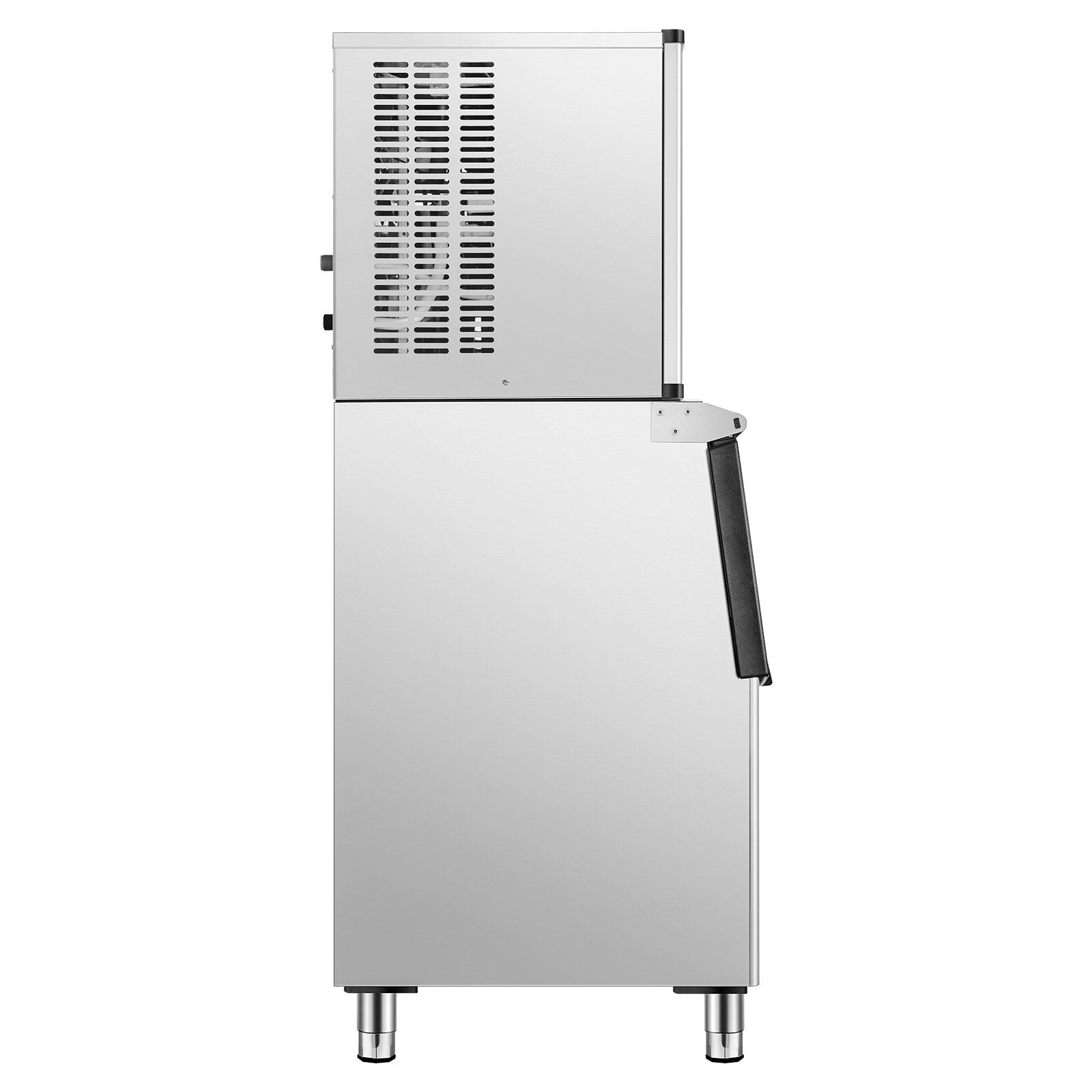 VEVOR Commercial Ice Maker 500LBS/24H & 250LBS Storage Bin Auto Self-Cleaning