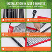 VEVOR Golf Practice Hitting Net, Huge 10.8x7ft Golf Net, Personal Driving Range for Indoor Outdoor Use, Portable Home Golf Aid Net with Solid Fiberglass Frame and Carry Bag, Gift for Men, Golf Lover