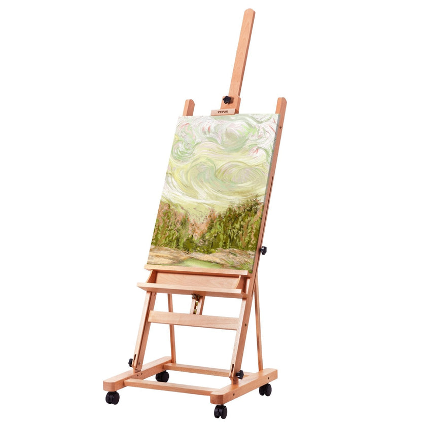 VEVOR Studio H-Frame Easel Holds Canvas Art up to 48