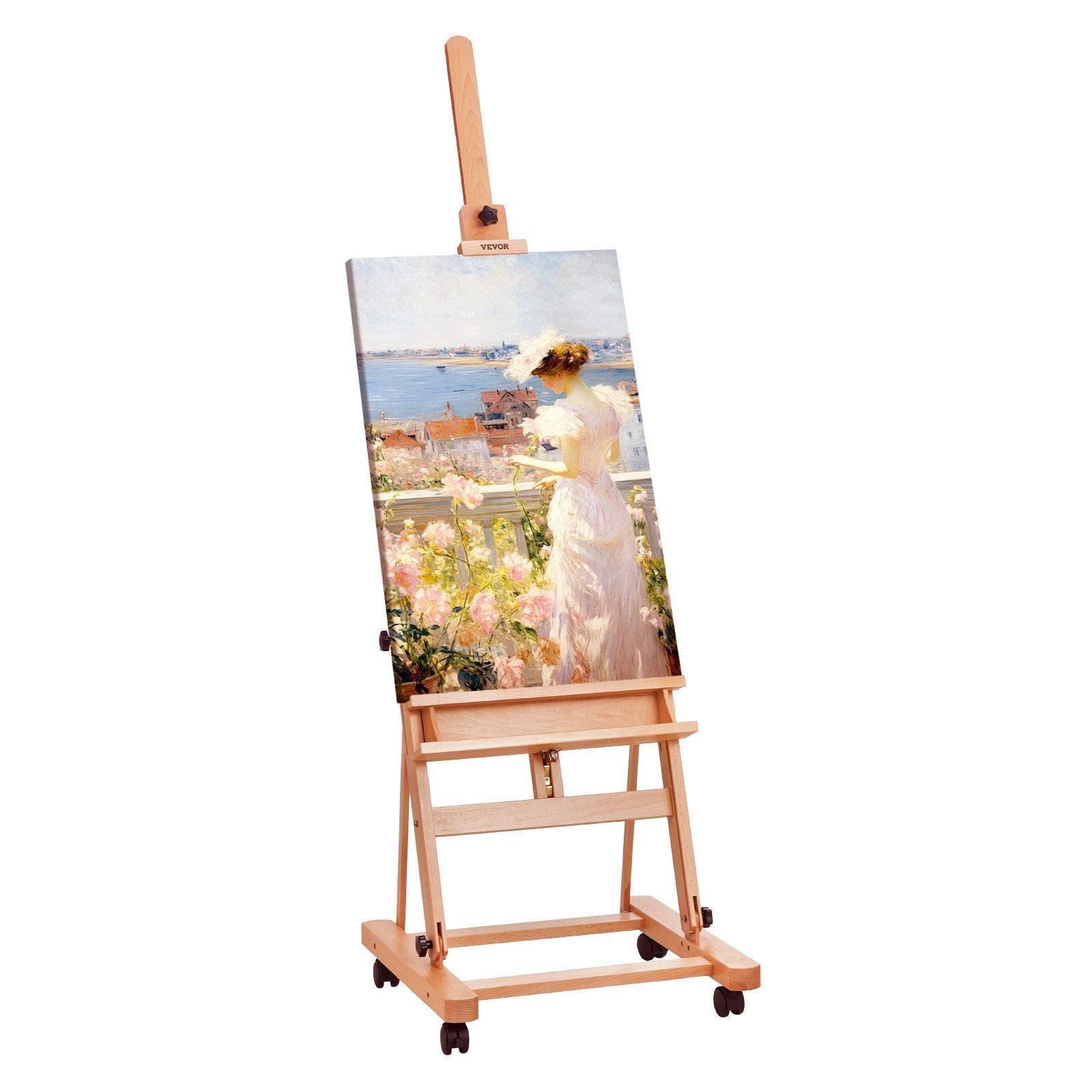 VEVOR Studio H-Frame Easel Holds Canvas Art up to 48