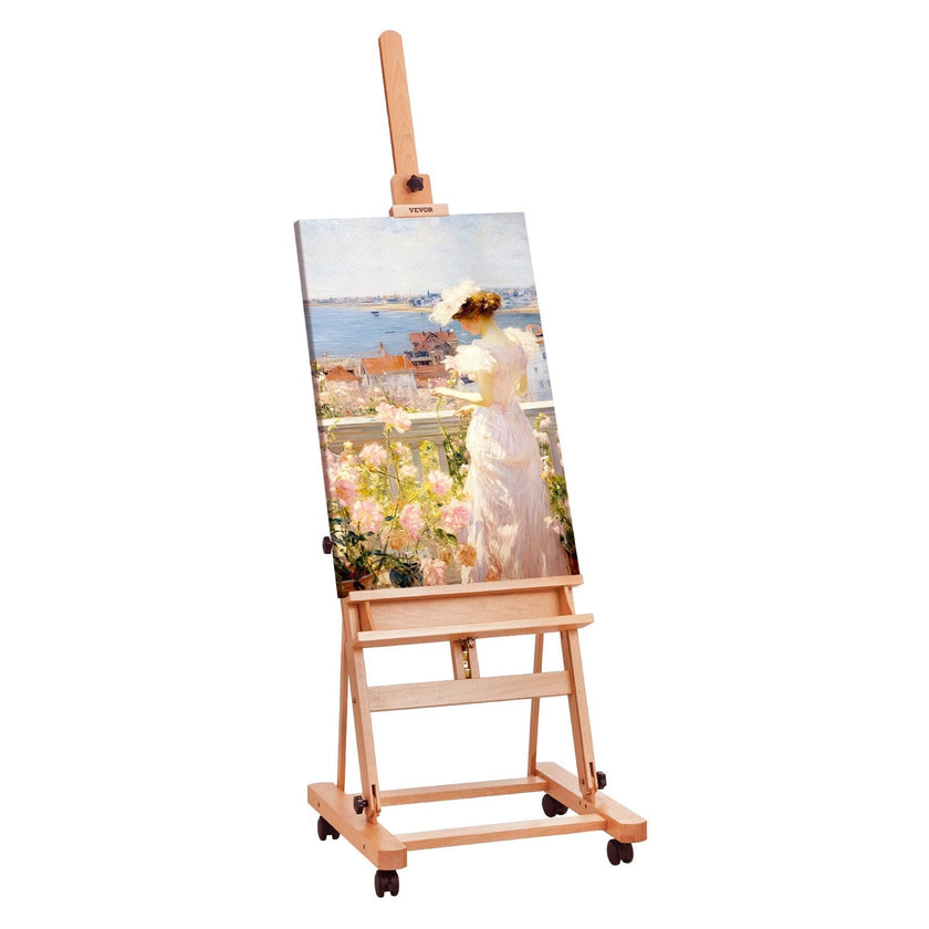 VEVOR Studio H-Frame Easel Holds Canvas Art up to 48