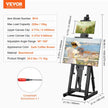 VEVOR Studio H-Frame Easel Holds Canvas Art up to 77