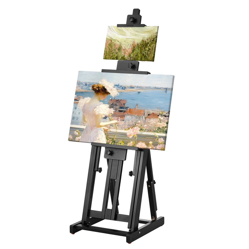 VEVOR Studio H-Frame Easel Holds Canvas Art up to 77