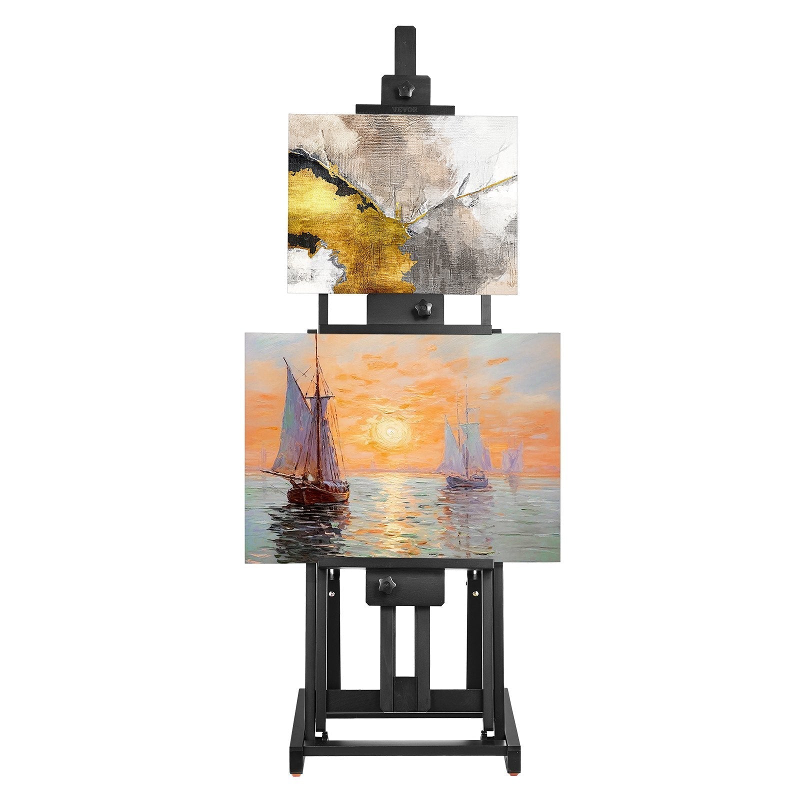 VEVOR Studio H-Frame Easel Holds Canvas Art up to 77