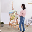 VEVOR Studio H-Frame Easel Holds Canvas Art up to 36