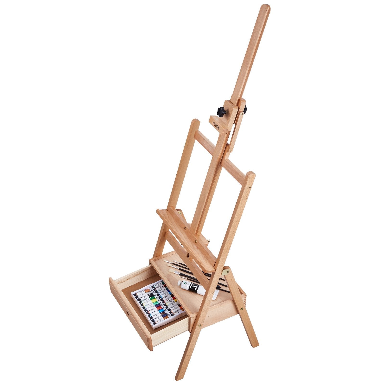 VEVOR Studio H-Frame Easel Holds Canvas Art up to 36