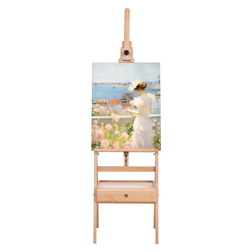 VEVOR Studio H-Frame Easel Holds Canvas Art up to 36
