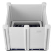 VEVOR Dog Whelping Box 28.3x28.3x18.1in PVC with Rails Pee Pad for Dogs Puppies