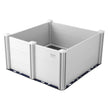 VEVOR Dog Whelping Box 38.6x38.6x18.1in PVC with Rails Pee Pad for Dogs Puppies