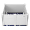 VEVOR Dog Whelping Box 38.6x38.6x18.1in PVC with Rails Pee Pad for Dogs Puppies