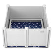 VEVOR Dog Whelping Box 38.6x38.6x18.1in PVC with Rails Pee Pad for Dogs Puppies