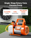 VEVOR Vacuum Pump 3.5 CFM HVAC Single Stage Rotary Vane Vacuum Pump Oil Included