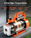 VEVOR Vacuum Pump 3.5 CFM HVAC Single Stage Rotary Vane Vacuum Pump Oil Included
