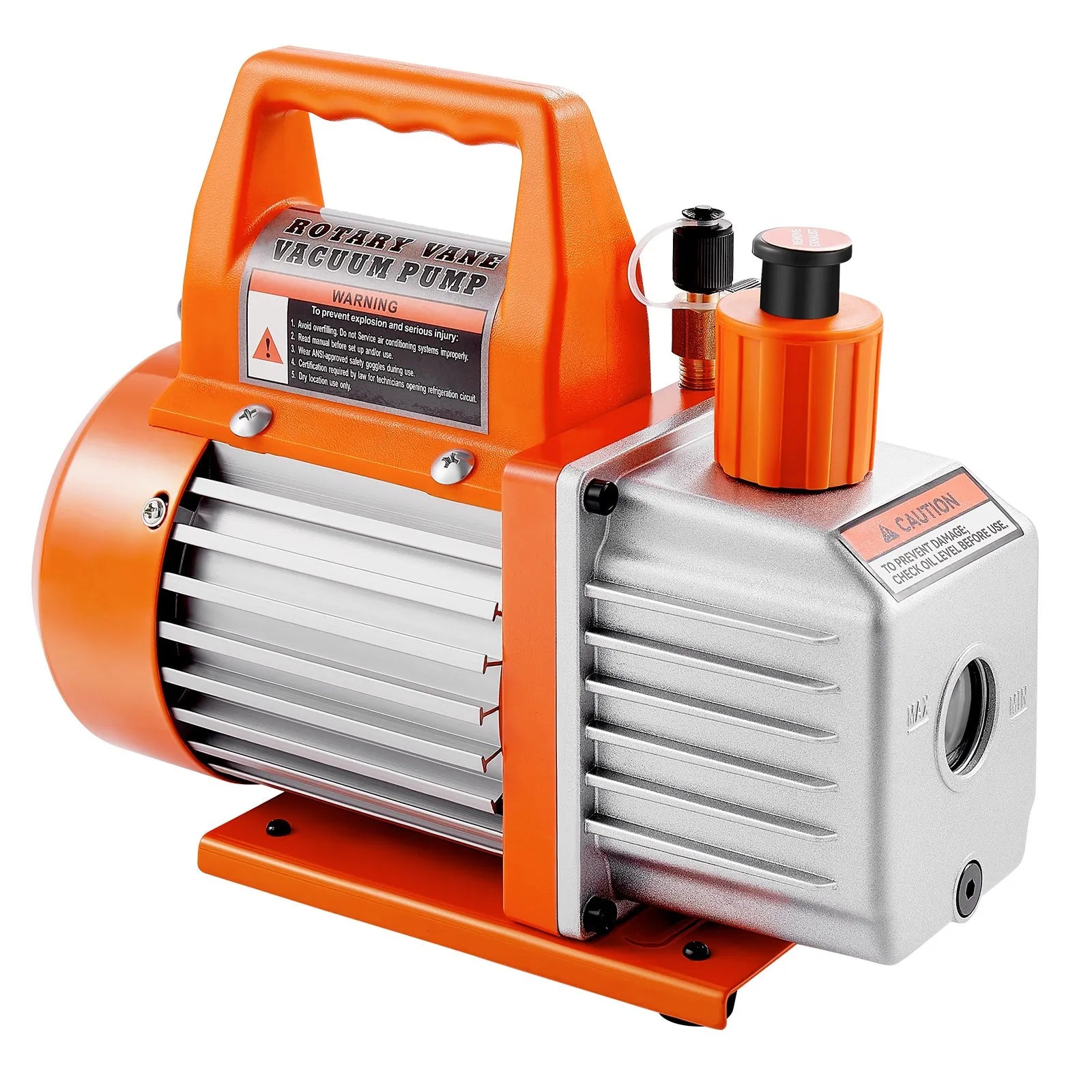 VEVOR Vacuum Pump 3.5 CFM HVAC Single Stage Rotary Vane Vacuum Pump Oil Included