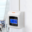 VEVOR Punch Time Clock, Time Tracker Machine for Employees of Small Business, 6 Punches per Day, Time Clock Punch Machine Includes 102 Time Cards, 1 Ink Ribbon and 2 Security Keys