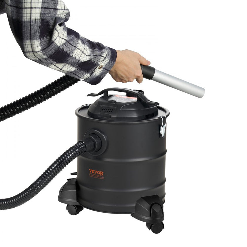 VEVOR Ash Vacuum Cleaner 5 Gallon 1200W for Fireplaces Pellet Stoves Grills BBQ