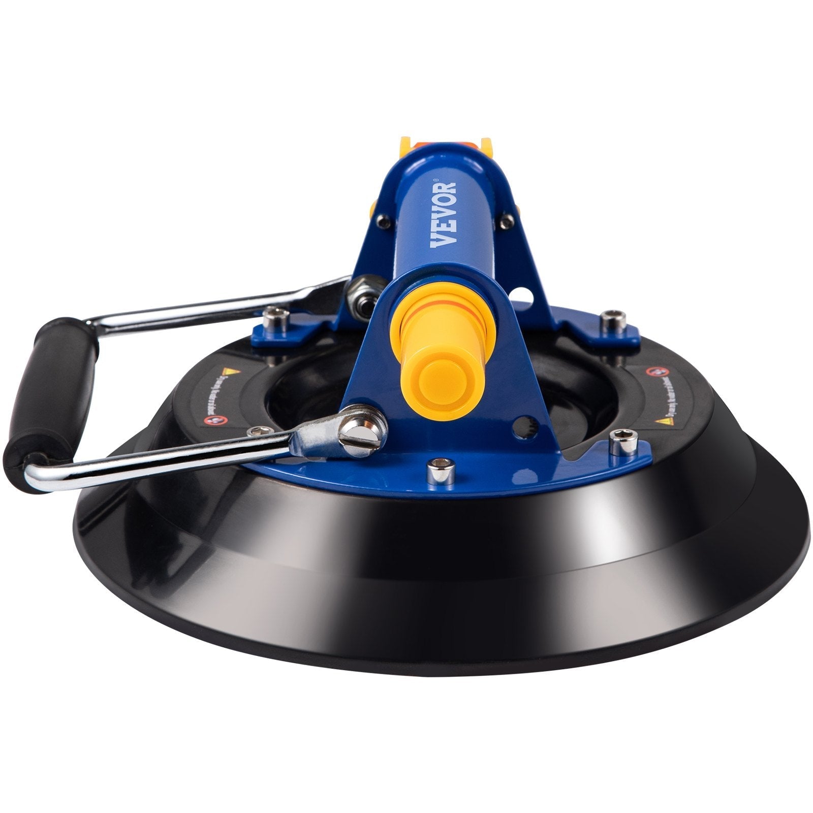 VEVOR Glass Lifting Vacuum Suction Cup, 10\'\' Glass Lifter Suction Cup, 275lbs Load Capacity Glass Lifting Suction Cup, Heavy-Duty Hand-Held Glass Lifter for Moving Large Granite Tile, Replacing Wind