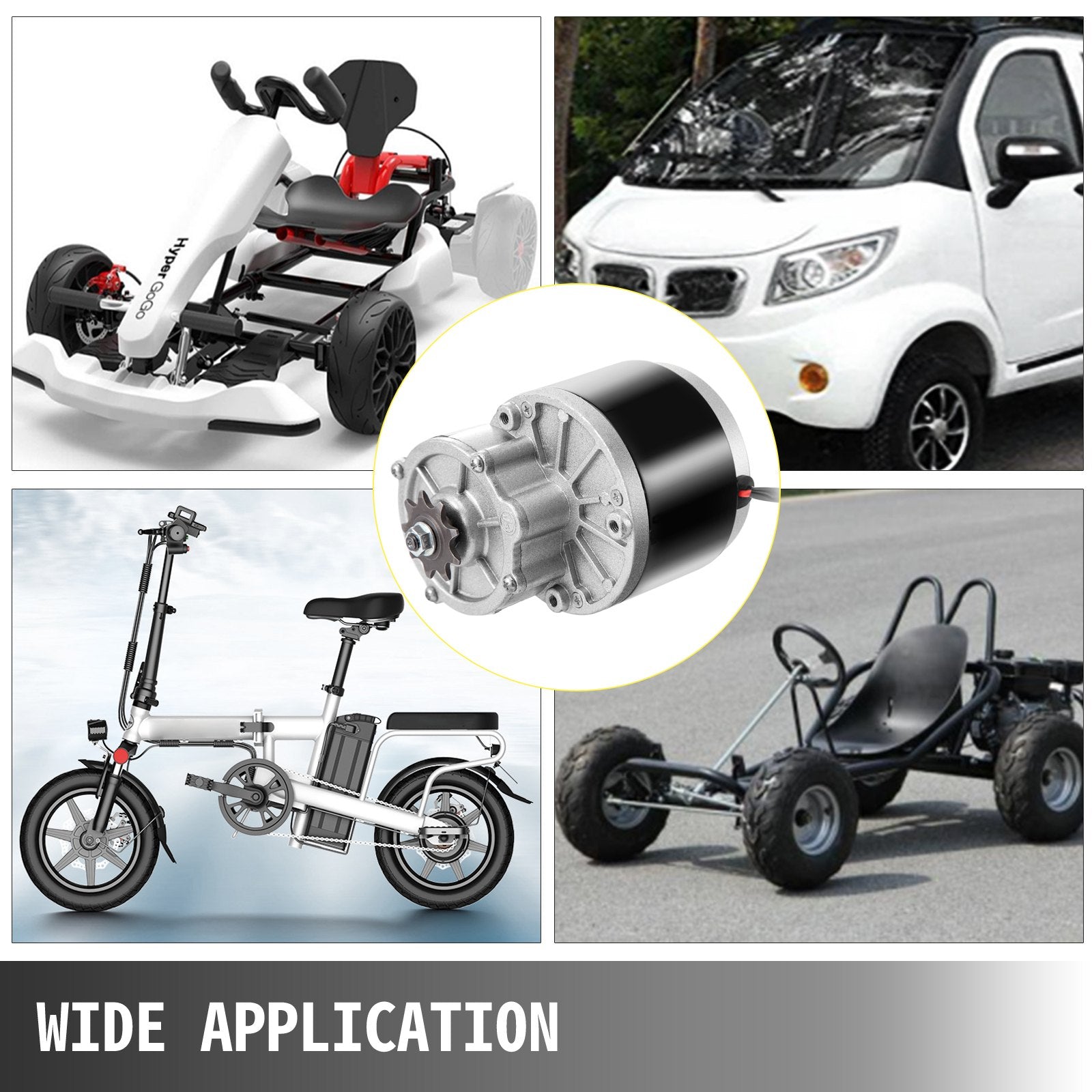 VEVOR Bicycle Reduction Motor 250W 24V Geared Motor 2700RPM 14.3A Brushes Motor with Twist Kit for Electric Bike Conversion Kit Electric Bicycle Scooter Motor