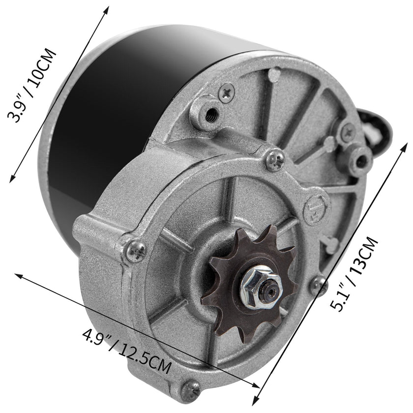 VEVOR Bicycle Reduction Motor 250W 24V Geared Motor 2700RPM 14.3A Brushes Motor with Twist Kit for Electric Bike Conversion Kit Electric Bicycle Scooter Motor