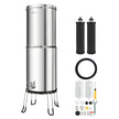 Gravity-Fed Water Filter System 3.25 Gallon | 304 Stainless Steel Countertop Water Filtration System with Stand & Filters