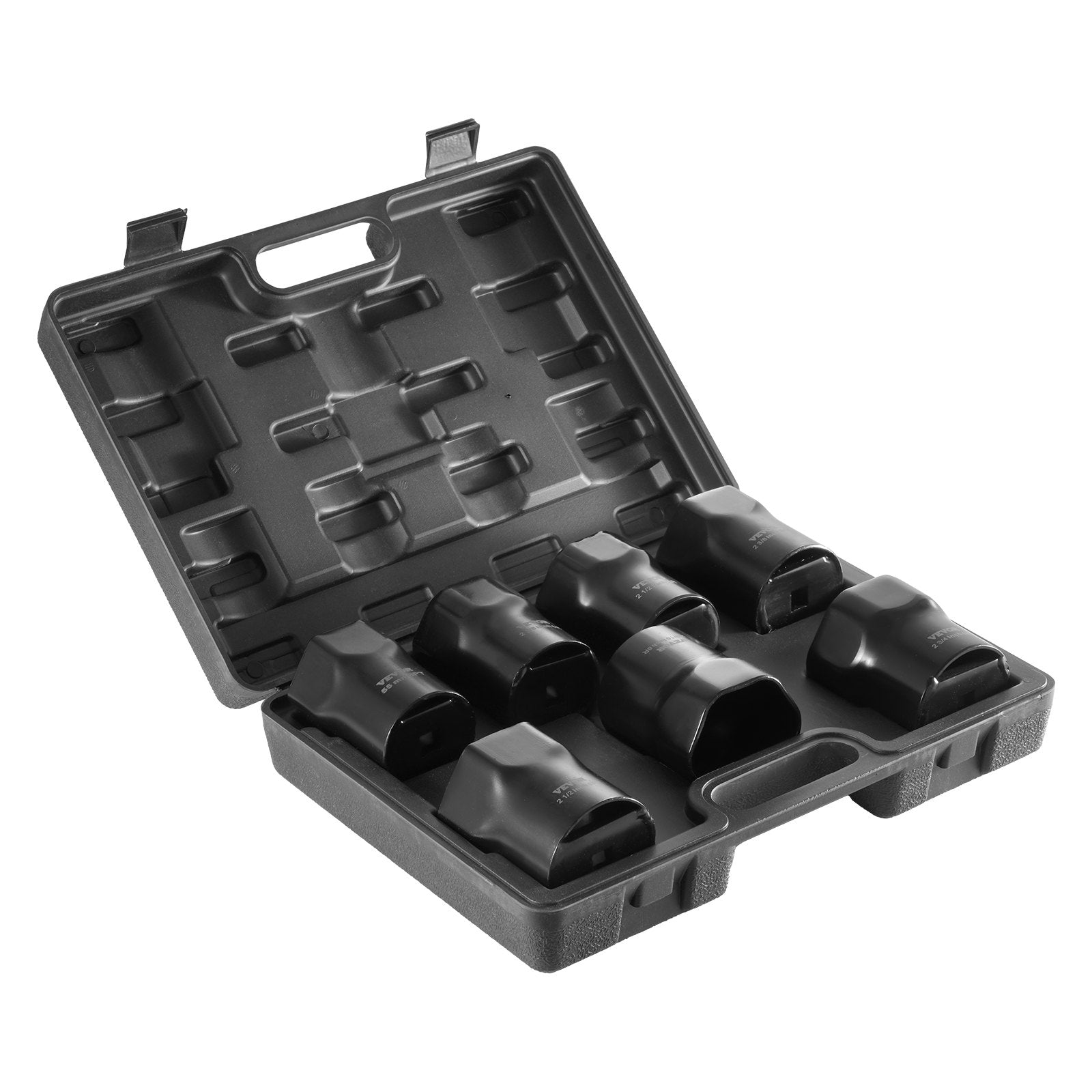 VEVOR Wheel Bearing Locknut Socket Set 1/2 in Drive 7 Pcs SAE and Metric 6-Point