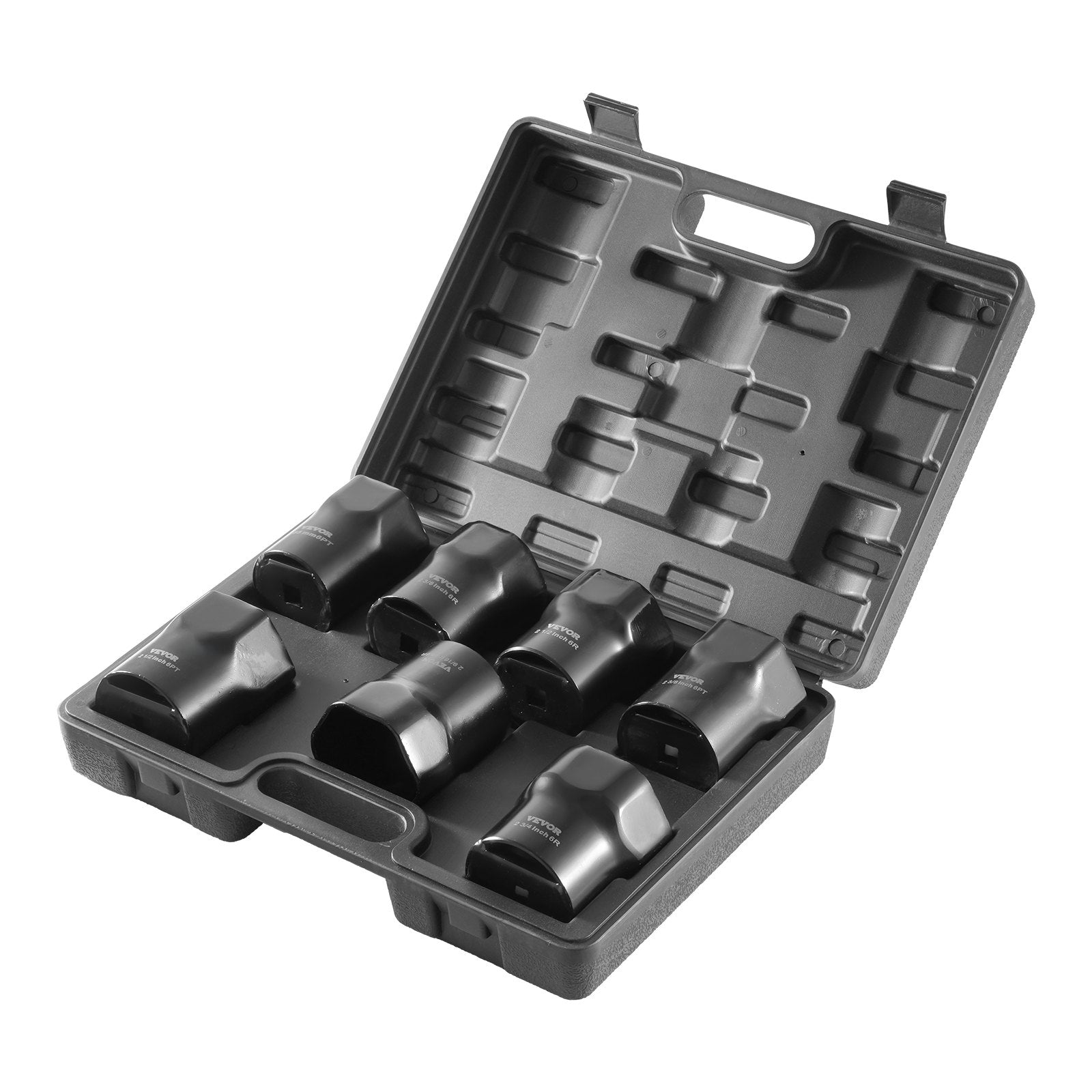 VEVOR Wheel Bearing Locknut Socket Set 1/2 in Drive 7 Pcs SAE and Metric 6-Point