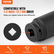 VEVOR Axle Nut Impact Socket Set 1/2