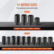 VEVOR Axle Nut Impact Socket Set 1/2
