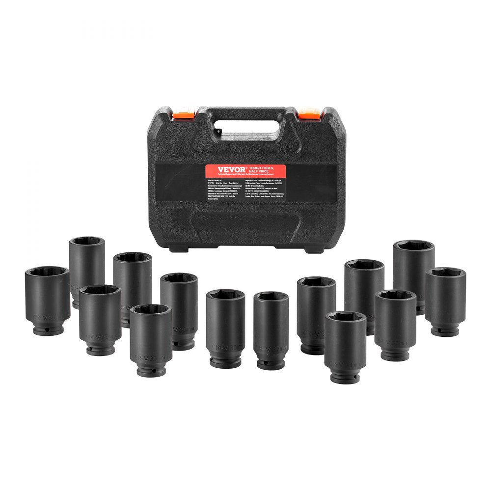 VEVOR Axle Nut Impact Socket Set 1/2