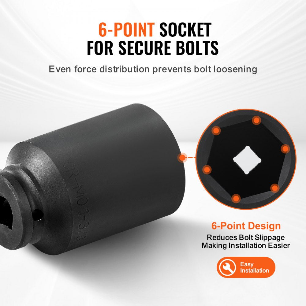 VEVOR Axle Nut Impact Socket Set 3/4
