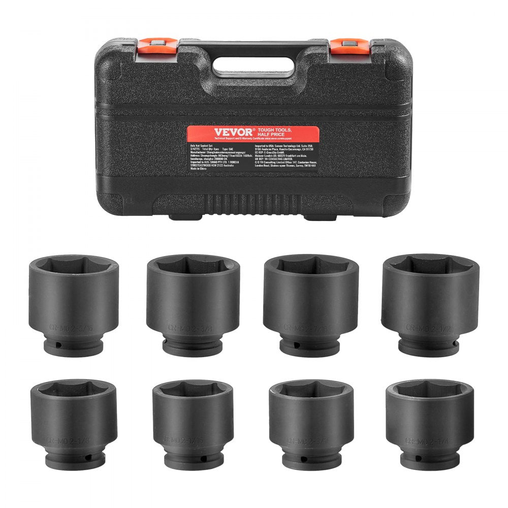 VEVOR Axle Nut Impact Socket Set 3/4