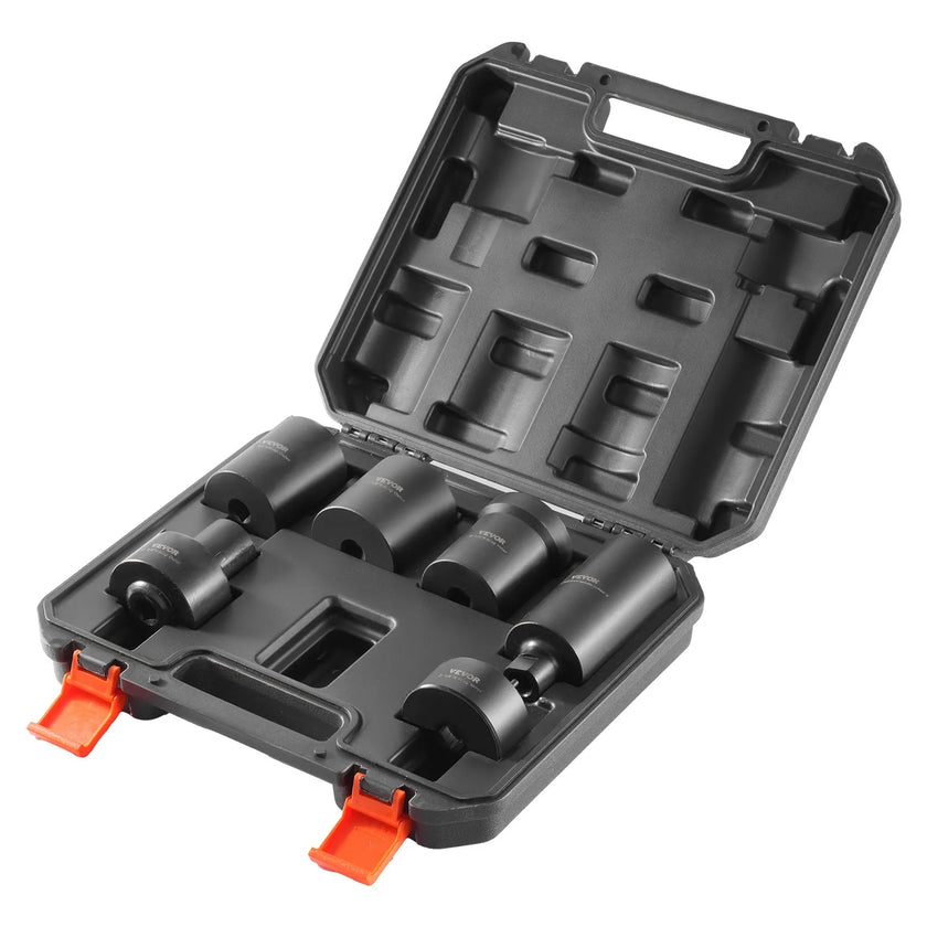 VEVOR Spindle Nut Socket Tool Kit 1/2 inch Drive 6 Piece Axle Hub Nut Socket Set