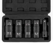 VEVOR Lug Nut Impact Socket Set 1/2 in Drive Metric and SAE 6-Point Flip Socket