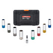 VEVOR Lug Nut Impact Socket Set 1/2 in Drive Metric and SAE 6-Point Deep Socket