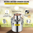 VEVOR Moonshine Still 9.6Gal 38L, Distillery Kit with Circulating Pump, Alcohol Still Copper Tube, Whiskey Distilling Kit w/Build-In Thermometer, Whiskey Making Kit for DIY Alcohol, Stainless Steel