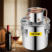 VEVOR Moonshine Still 9.6Gal 38L, Distillery Kit with Circulating Pump, Alcohol Still Copper Tube, Whiskey Distilling Kit w/Build-In Thermometer, Whiskey Making Kit for DIY Alcohol, Stainless Steel