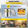 VEVOR Moonshine Still 9.6Gal 38L Stainless Steel Water Alcohol Distiller Copper Tube Home Brewing Kit Build-in Thermometer for DIY Whisky Wine Brandy, Sliver