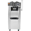 VEVOR Commercial Ice Cream Machine, 21-31 L/H Yield, 1850W 3-Flavor Freestanding Soft Serve Ice Cream Maker,  2 x 4.3L Stainless Steel Hopper, LED Panel Auto Clean Overnight Refrigeration, for Restaur