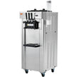 VEVOR Commercial Ice Cream Machine, 21-31 L/H Yield, 1850W 3-Flavor Freestanding Soft Serve Ice Cream Maker,  2 x 4.3L Stainless Steel Hopper, LED Panel Auto Clean Overnight Refrigeration, for Restaur