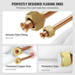 VEVOR Mini Split Copper Line Set 16ft Length, Copper Pipes for Mini Split Air Conditioner 3/8