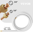 VEVOR Mini Split Copper Line Set 16ft Length, Copper Pipes for Mini Split Air Conditioner 3/8